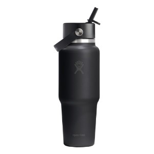 Μπουκάλι νερού "Wide Straw", ανοξείδωτο ατσάλι, 950 ml, Black - Hydro Flask