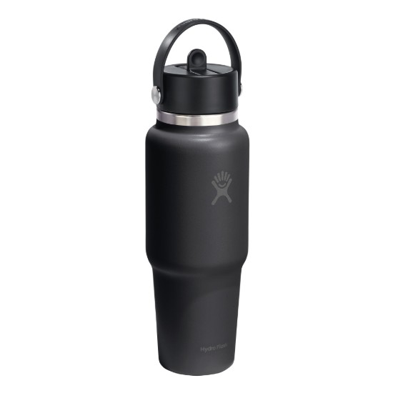 Trinkflasche „Wide Straw“, Edelstahl, 950 ml, Black - Hydro Flask