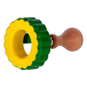 Stempel do makaronu w kształcie stokrotki do ravioli, plastik POM, 90 mm - Zokura
