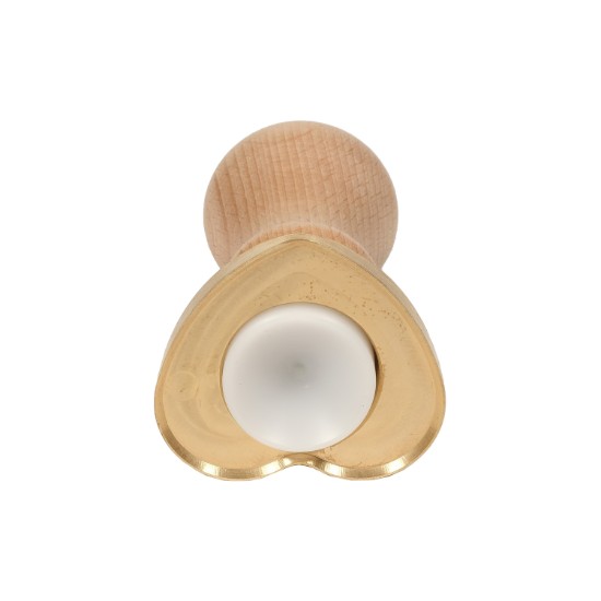 Herzförmiger Ausstecher für Ravioli, aus Messing, 10,5 x 6 cm - Zokura