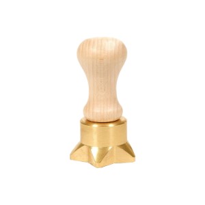 Obcinacz w kształcie gwiazdy do makaronu ravioli, wykonany z mosiądzu, 10,5 x 6 cm - Zokura