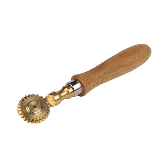 Teigschneider mit gezahnter Messingklinge, 30 mm - Zokura