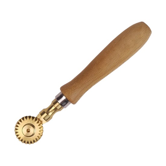 Teigschneider mit gezahnter Messingklinge, 30 mm - Zokura