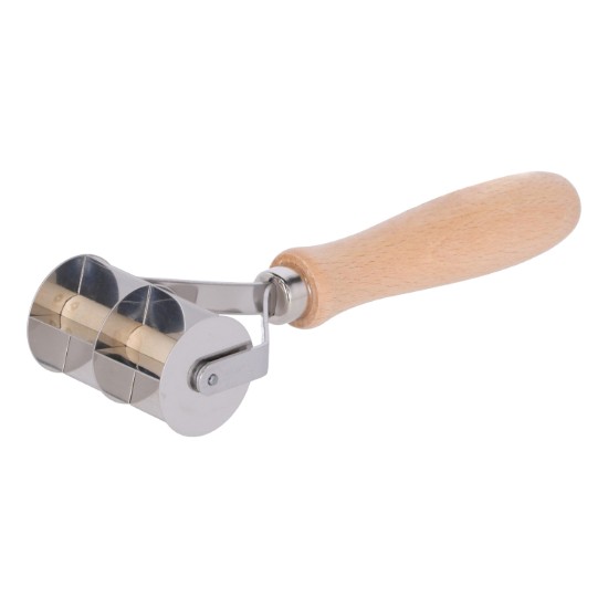 Teigschneider mit 3 glatten Klingen aus Edelstahl, 2 x 28 mm - Zokura