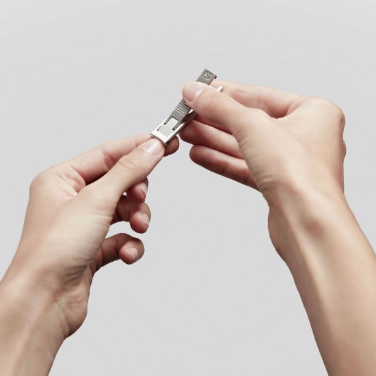 Kompakt negleklipper, rustfritt stål, 59 mm, svart beskyttende læretui - Zwilling PREMIUM