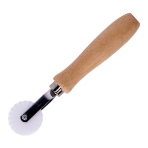 Dough cutter, serrated blade, POM plastic, 40 mm - Zokura