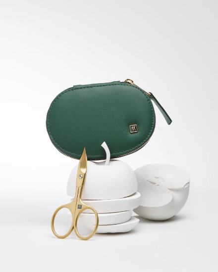 Zestaw 3-częściowy, stal nierdzewna, etui ze skóry wegańskiej (skórki jabłek), kolor zielony - Zwilling PREMIUM