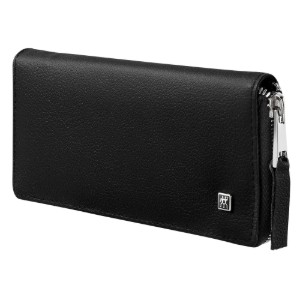 Conjunto de 5 peças, aço inoxidável, estojo em couro vegano (cascas de maçã), Preto - Zwilling PREMIUM