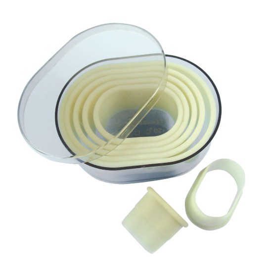 Sett ta' 7 forom ovali tal-għaġina, tal-plastik - de Buyer