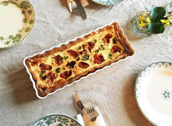 Teglia per crostata, ceramica, 36x15 cm/1,3 L, Clay - Emile Henry