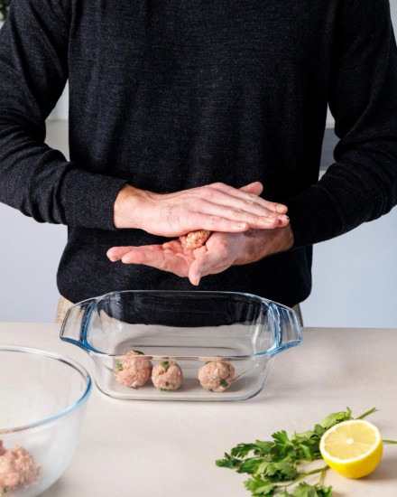 Plato cuadrado, fabricado en vidrio resistente al calor, 22 x 22 cm / 2,4 L,, "Let's Share" - Pyrex