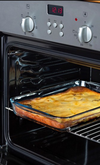 Cazuela rectangular con tapa, de vidrio resistente al calor, 40 x 27 cm / 4,9 L, "Cook&Store", Azul - Pyrex