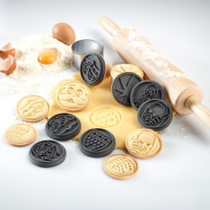 Сет печата за колачиће, 9 делова, силиконски - Westmark