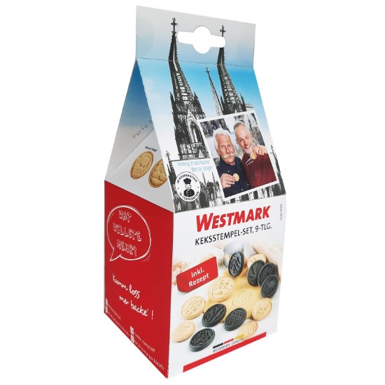 Сет печата за колачиће, 9 делова, силиконски - Westmark