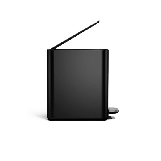 Kosz na śmieci z pedałem, 5 L, stal nierdzewna, Matte Black - simplehuman