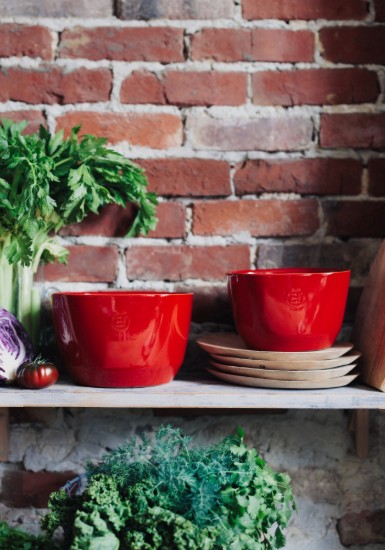 Salatskål, keramik, 22 cm/3,7 L, Burgundy - Emile Henry