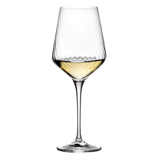 Set of 6 white wine glasses, crystalline glass, 450 ml, "Avant-Garde Lumi" - Krosno