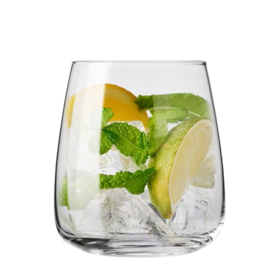 Set of 6 drinking glasses, made from glass, 470 ml, "Modern" - Krosno