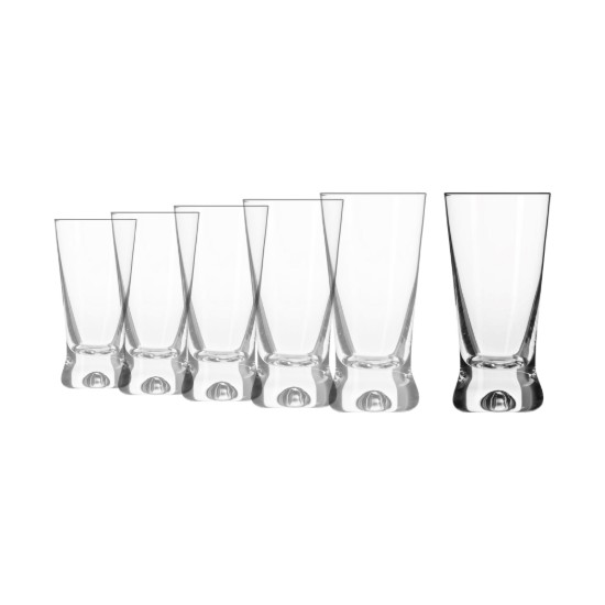 Set of 6 vodka glasses, made from glass, 50 ml, "X-line" - Krosno