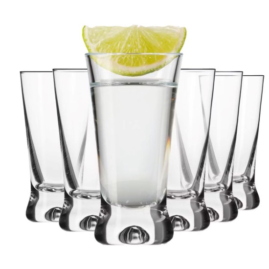Set of 6 vodka glasses, made from glass, 50 ml, "X-line" - Krosno