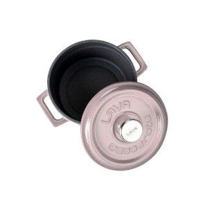 Lonac od lijevanog željeza, 14 cm/0,8 l, "Trendy", ružičasti - LAVA