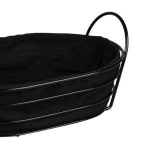 Chlebník, kovový, 28 x 20 cm, čierny - Kesper