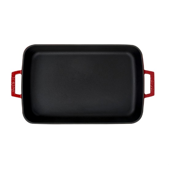 Cast iron oven tray, 25 x 39 cm, "Premium", Red - LAVA