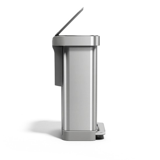 Pedal trash can, 45 L, stainless steel - simplehuman