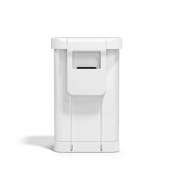 Pedal trash can, rectangular, 45 L, White - simplehuman