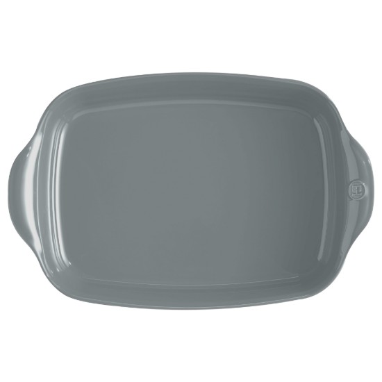 Rectangular oven dish, ceramics, 42.5x28cm/4L, Pearl - Emile Henry