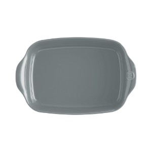 Rectangular oven dish, ceramics, 30x19cm/1.55L, Pearl - Emile Henry