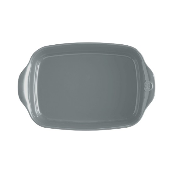 Rectangular oven dish, ceramics, 30x19cm/1.55L, Pearl - Emile Henry