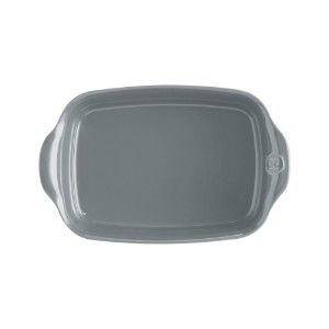 Rectangular oven dish, ceramics, 22x14.5cm/0.7L, Pearl - Emile Henry