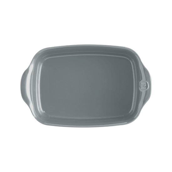 Rectangular oven dish, ceramics, 22x14.5cm/0.7L, Pearl - Emile Henry