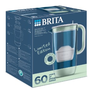 Filtering carafe, 60th Anniversary Edition, made from glass, 2.5 L, Maxtra PRO (lightgreen) - BRITA