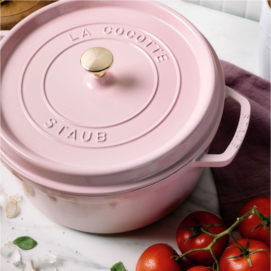 Cacerola Cocotte, de hierro fundido, 28 cm / 6,7 L, Sorbet Rose - Staub