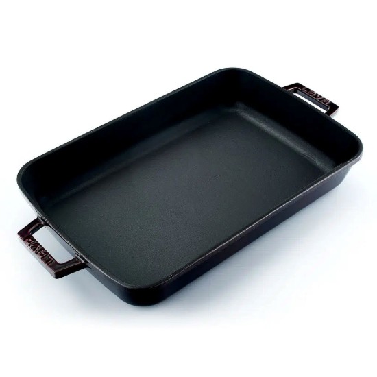 Gusseiserne Backform, 25 x 39 cm, „Premium“, Rot – LAVA