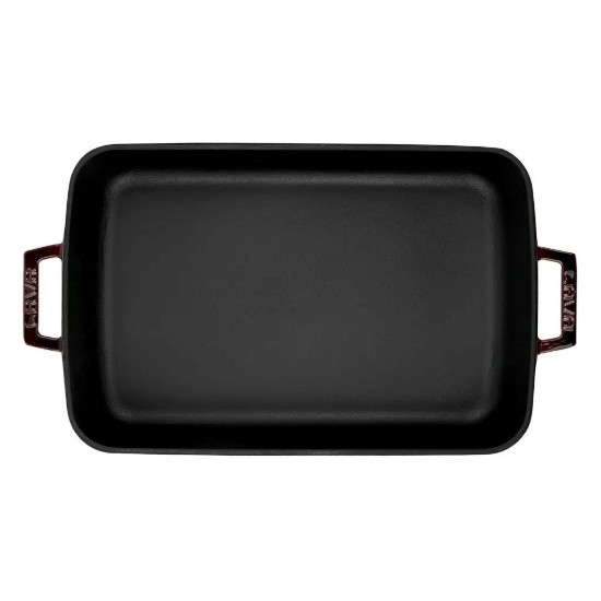 Gusseiserne Backform, 25 x 39 cm, „Premium“, Rot – LAVA