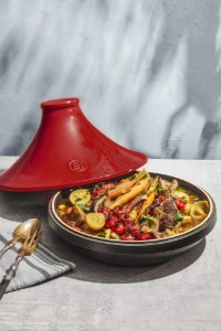 Tagine, keramiek, 27,5 cm / 2,1 L, Burgundy, "Delight" - Emile Henry