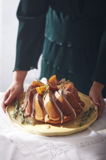 Servirni pladenj, keramika, 31 cm, Vanilla, "Madeleine" - Emile Henry