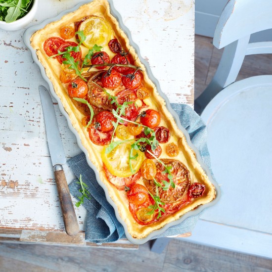 Tart baking dish, ceramic, 36 x 15 cm/1.3 L, Ecume - Emile Henry