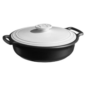 Cazola BRAISER, cerámica, 33,5 cm / 4 L, "Sublime +", White&Slate - Emile Henry