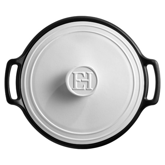 Cazola BRAISER, cerámica, 33,5 cm / 4 L, "Sublime +", White&Slate - Emile Henry