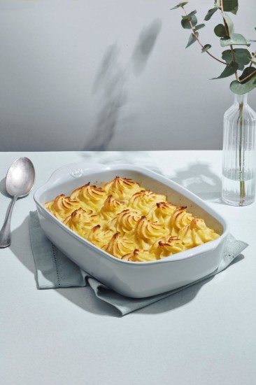 Rectangular oven dish, ceramics, 22x14.5cm/0.7L, Ecume - Emile Henry