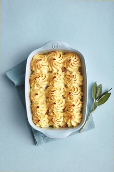 Rectangular oven dish, ceramics, 22x14.5cm/0.7L, Ecume - Emile Henry