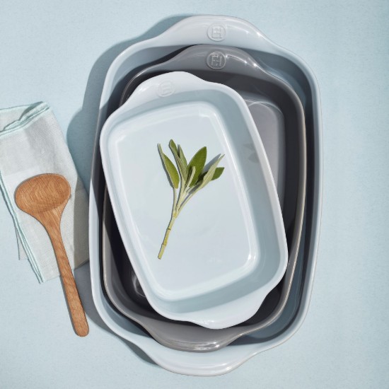 Rectangular oven dish, ceramics, 42.5x28cm/4L, Ecume - Emile Henry