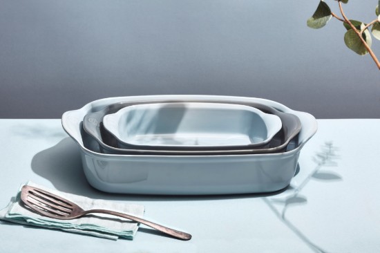 Rectangular oven dish, ceramics, 42.5x28cm/4L, Ecume - Emile Henry