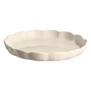 Tart tray, ceramic, 31 cm, Clay, "Madeleine" - Emile Henry