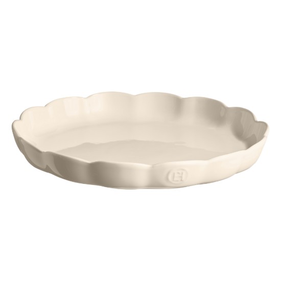 Tart tray, ceramic, 31 cm, Clay, "Madeleine" - Emile Henry