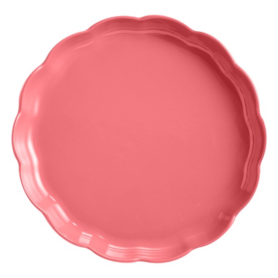 Tart tray, ceramic, 31 cm, Rose Candy, "Madeleine" - Emile Henry